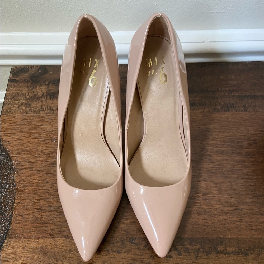 Nude Heel Pumps